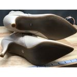 Charter Club Women's 8 Beige Leather Pointed Toe Stiletto Heel Dress Boots Photo 4