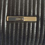 Anne Klein Double Chain Strap Shoulder Bag Black Gold Photo 1