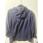 Coldwater Creek Navy Blue Embroidered Hooded Button Front Shirt Jacket Top 2X Photo 9