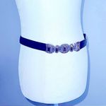 Reversible belt with silver plating one side brown & one side black Photo 3
