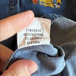 Disney Animal Kingdom Embroidered Button Down Shirt Denim Size Large Blue Size M Photo 6