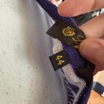 Loro Piana  Purpel Striped Linen Silk Blend Top Size 44 / 8 Photo 5