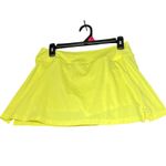 Nike Dri-Fit Tennis Skirt Womens Medium Yellow Athletic Skort Built-in Shorts Photo 2