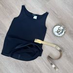 Lafayette 148 NY Luxury 100%Silk Double Georgette Blouse Designer Sleeveless Top Black Size 0 Photo 0