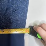 Christina Wu Bridesmaid Mother of Bride Dress 22801 Navy Blue Lace Chiffon Sz 12 Photo 11