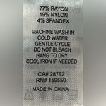 Carolina belle  pull on pants - pink and off white rose pattern - size 10 - NWOT Photo 7