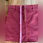 Madewell  Stretch Velveteen Skirt - burgundy - size 31 Photo 10