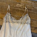 Natori Cream Lace Trim Maxi Chemise Large White Photo 2