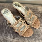 Mootsies Tootsies  Heeled Slip On Sandals Shoes Women’s Size 6.5 Tan Neutral Photo 1