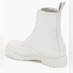 Dr. Martens 1460 Mono Combat Boots Women Size 8 White Shiny Patent Leather NWOT Photo 3