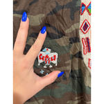 Denim & Supply Ralph Lauren Ralph Lauren Denim & Supply Camo Beaded Tank Top L — Boho Festival Southwest Photo 4