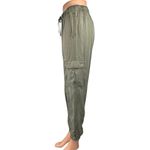 Rachel Roy Women's Olive Green Elastic Waist Cargo Jogger Trousers Pants Size S Photo 1