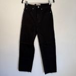 Everlane NWT Sz 24 The Way High Straight Jean in Coal Black Organic Cotton Photo 2