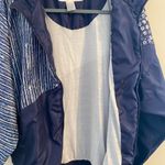 Vintage VTG 1990s Womens Wilson Blue White Stars Stripes Windbreaker Size Large Blue Photo 3