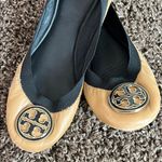 Tory Burch Beige and Black Ballet Flats Photo 6