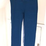 Betabrand  EUC Women's Dress Yoga Pants Straight Crop Ponte Career Blue Petite S Photo 0