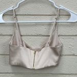Oh Polly  Crop Beige Silky Top size 0 Photo 5