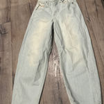BDG  urban outfitters Women's Light Wash‎ Wide Leg Jeans side 27w  Denim Photo 0