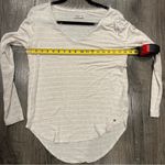 Abercrombie & Fitch A&F Long Sleeve V-Neck Striped Tunic Fringe Accent M Photo 8