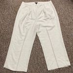 Ann Taylor cream linen high waste pants. Size 10 Photo 0