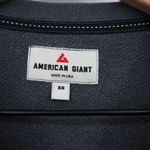 American Giant Women's Relaxed French Terry Crew Made In USA Size XS Gray Photo 2