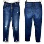 KanCan USA KanCan Estilo High Rise Button Fly Skinny Jeans Distressed Women’s Size 27 Photo 11
