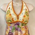 Lulumari Like new boho style  halter top. Sz S Photo 2