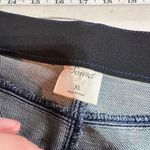 Soma Women's Mid-Rise Velvet Tuxedo Stripes Ankle Crop Jeans Blue Denim Size XL Photo 6