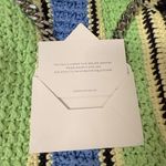 Stella McCartney NEW | Falabella Striped Cotton Crochet Tote Bag in Green/Blue Photo 2