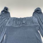 Princess Polly Haleema Long Sleeve Mini Dress Blue Size 8 Square Neck Photo 2