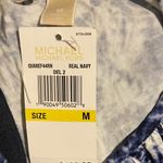 Michael Kors NWT MICHAEL Sleeveless Blue & White Tie-Dye Maxi Dress Photo 7