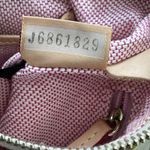 Dooney & Bourke  Monogram Canvas Leather Pale Yellow Letter Carrier Crossbody Bag Photo 10