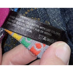 COOGI  Size 16 One Piece Swimsuit Halter Top Denim Style‎ Colorful Ruffles Beach Photo 7