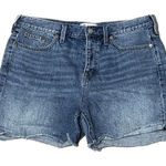 Madewell ,‎ women’s size 31 inch waist, distressed, hem, mini shorts, wide leg Photo 0