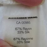 NWT Alexander Wang Cream Silk Blend Slub Knit T Shirt Dress White Photo 8