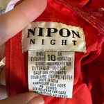 Nipon Night Red Sequin Checkered Sheath Cocktail Dress Size 10 Photo 2