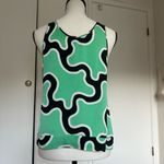Diane Von Furstenberg  DVF Bastiaan Green Silk Tank Top Size 8 Photo 1