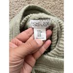 Rachel Zoe Mint Green Woo Blend Ribbed Drawstring Pullover Hoodie Sweater M Photo 2