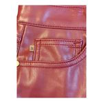 Judy Blue  High Rise Tummy Control Faux Leather Pants‎ Red Women Size 9/29 NWT Photo 10