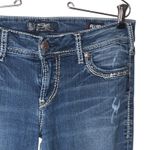 Silver Jeans Co Silver Jeans Suki Mid Slim Boot Jeans Western Fluid Denim 31X31 Sequined Photo 4