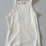Michael Stars  High Neck Off White Tank Top Size One Size / Small Photo 0