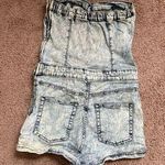 Sneak Peak Women’s Denim Jumpsuit Shorts Photo 1