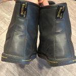 Dr. Martens  Black Faux Leather Sheridan Matte Casual Boots Lace Up High Top Sz 9 Photo 5