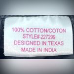 Panhandle Slim M Mexican Peasant Cotton Black Blouse with Floral Embroidery Size M Photo 4