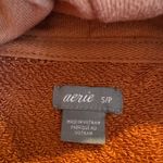 Aerie  Sunday Soft Turtleneck Burnt Orange Oversized Funnelneck Sweatshirt Small Photo 5