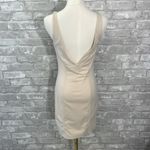 Sadie & Sage Cream Lace Up Bodycon Mini Dress Photo 3