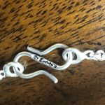 Sterling Silver Old Southwest White Buffalo Turquoise Cabochon Link Necklace 925 Photo 7