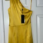 Gianni Bini Satin One Shoulder Mini Dress Photo 2