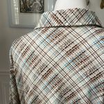 Vintage 70s Ultriana Polyester Dagger Barrymore Collar Button Shirt L Brown Size L Photo 3