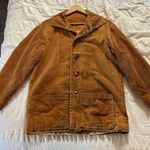 Retro Vintage Brown Corduroy Topcoat Paisley Lining Sized By Measuments Size undefined Photo 10